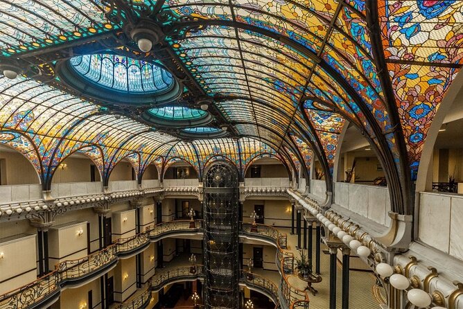 10 wonders of the Historic Center of Mexico City food and music - Gran Hotel Ciudad de México and the Tiffany-Style Ceiling You Can Spot From Afar
