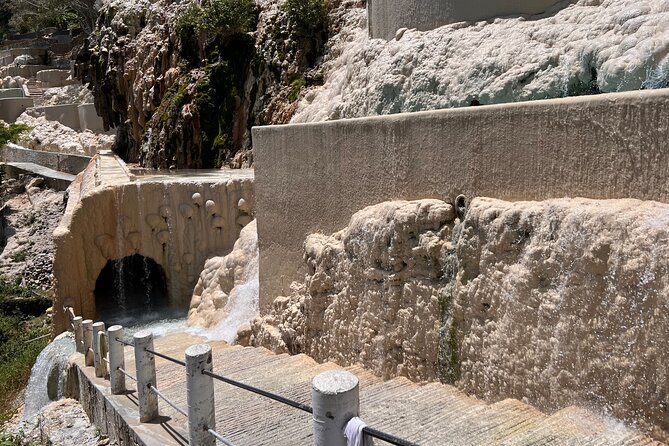 100% private tour to hotsprings Tolantongo from Mexico city - The grotto section: waterfall time, blue river, and cave expectations