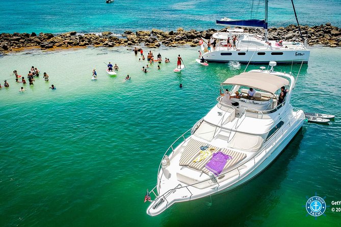 3 Hour Xpu-Ha - 51' Sea Ray Tulum, Playa del Carmen, Riviera Maya - Snorkel-adjacent time: paddle boards and easy water fun