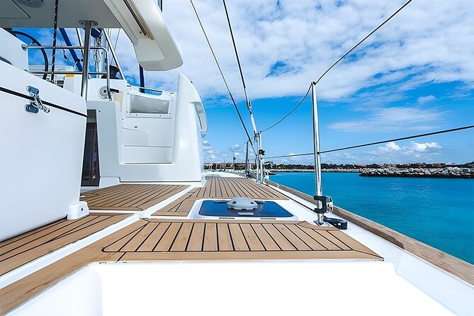 3 Hours Exclusive 45' Lagoon Catamaran Experience - The snack spread, plus premium drinks without awkward surprises