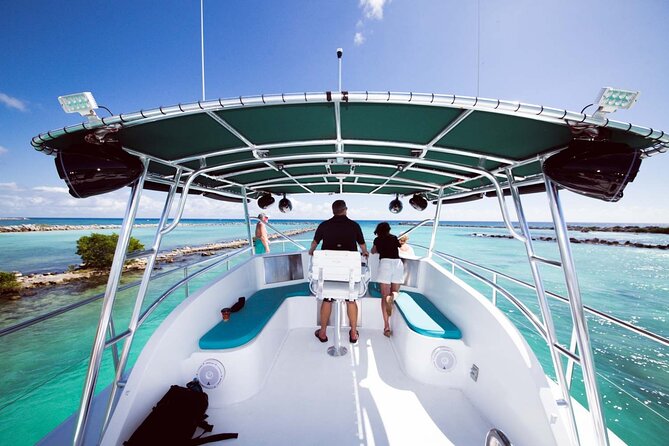 4 Hours - 53' Hatteras - Tulum, Playa Del Carmen, Riviera Maya - Sailing from Puerto Aventuras, right for a group day