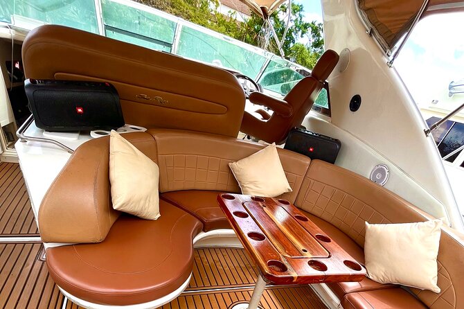 4 hours - Private 48ft Yacht all inclusive in Tulum and Playa del Carmen - Stop 2: a virgin beach near the reef for 1.5 hours