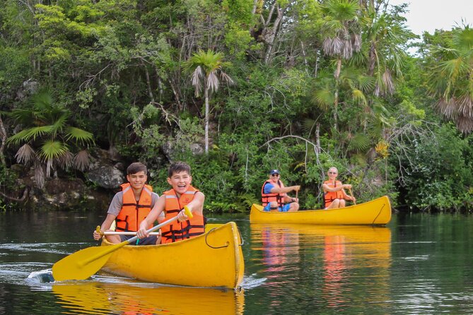 4 Private Cenotes, Zip-Lines, Canoes & Mayan Village with Delicious Lunch - The Best Stuff You’ll Get (Without the Fuss)