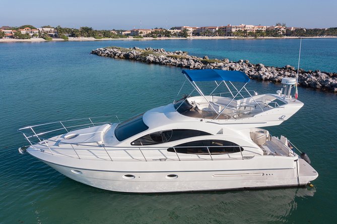 4H 42' Azimut Yacht All-Inclusive from Tulum & Playa del Carmen. - The Cruise to In-Ha Reef: Calm Water Time Starts Early