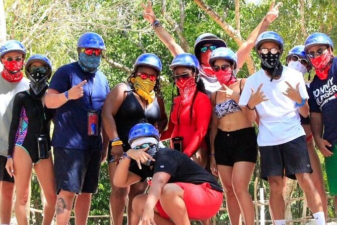 Adventure in the Mayan Jungle with ATV and Zip Line in Tulum - Zip line circuit with the 1 km Evolution line, height, and timing reality