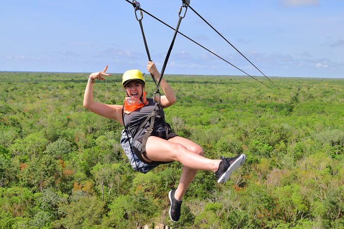 Adventure in the Mayan Jungle with ATV and Zip Line in Tulum - Abseiling wall, then straight to a cave cenote