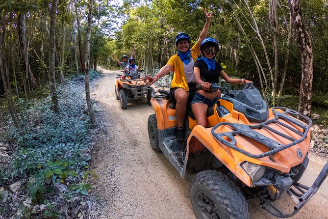 ATV Adventure to Jade Cavern with transfer - The ATV ride through Cozumel jungle terrain: muddy, rocky, and very real