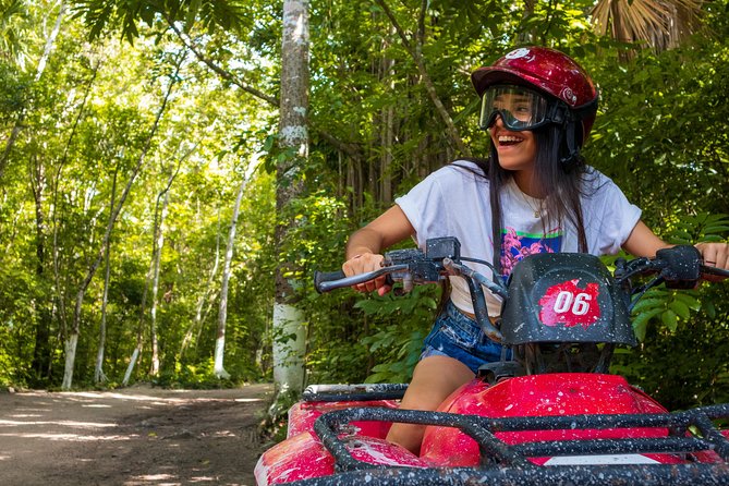 ATV Adventure to Jade Cavern with transfer - Jade Cavern Cenote stop: stalactites, bats, and swimming choices
