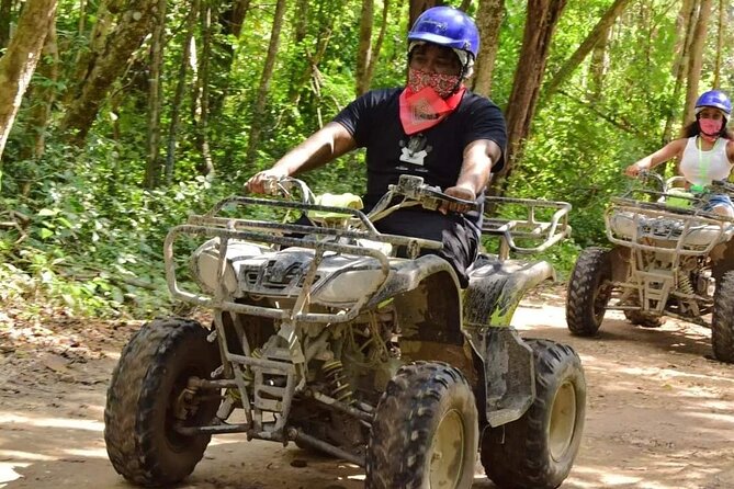 ATV Cenote and Zipline Sacred Jungle Expedition - Zipline Above the Jungle Can Be Intense, Then Pretty Fun
