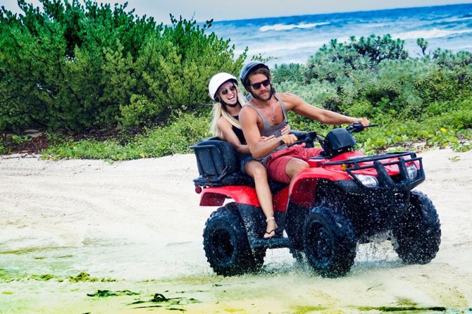ATV Seashore + Cenote Combo: Mezcalitos & Mayan Cenote Experience - Playa Uvas Beach Club: lunch, optional snorkeling, and realistic water conditions
