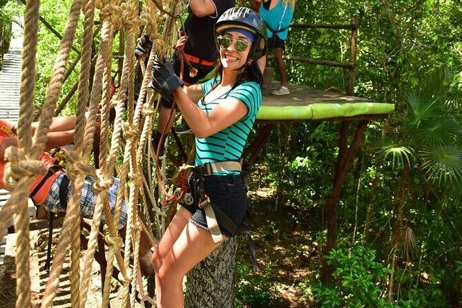 ATV Tour, Zip Lines, Horseback Riding, Cenote and Tequila Tasting - Zip Lines, Suspension Bridge, and Spider Web: Your Fear Test, Made Safer