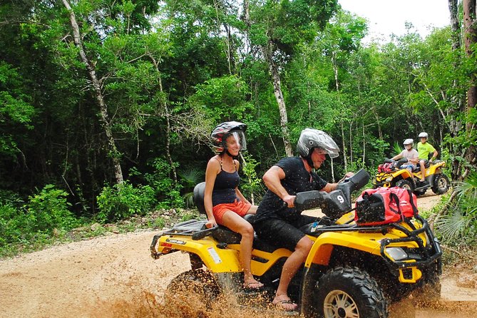 ATV Xtreme and Zipline Tour from Cancun - Cenote Stop: Underground Swimming and Optional Snorkel Views