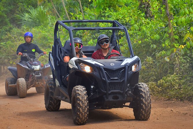 ATV, Ziplines & Cenote with Transportation - ATV, zipline, cenote, and pickup: how this half-day feels