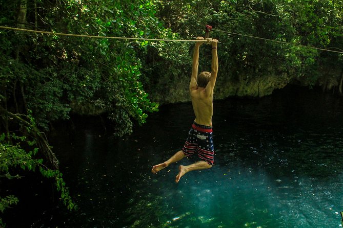 ATV, Ziplines & Cenote with Transportation - Cenote swim: the calm reset after speed and cables