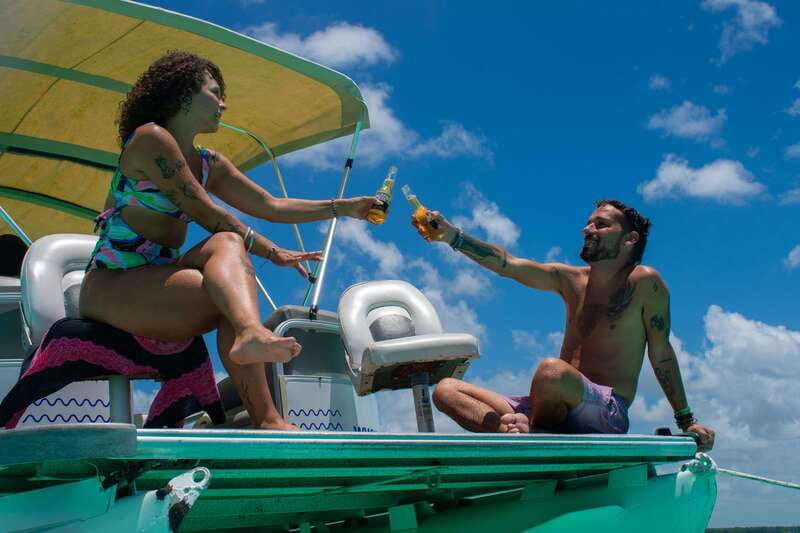 Bacalar: 3-hr Pontoon Boat Tour with Beach Club + Kayaks - Cocalitos Beachclub Time, a Break From Straight Boating
