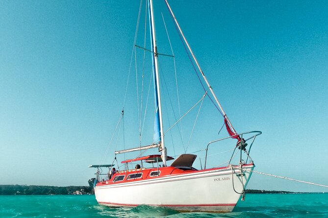 Bacalar: 4hr Private Sailing Tour with Guacamole & Drinks - The Food Setup: Guacamole, Fruit, Water, and Cold Beer