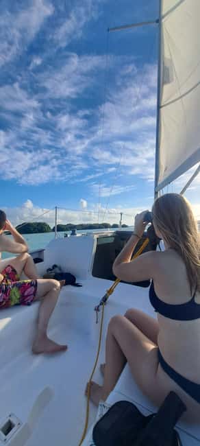 Bacalar: Lagoon Sailing Tour with Snacks and Drinks - Swim time at two anchor spots, plus the snack-and-drink rhythm