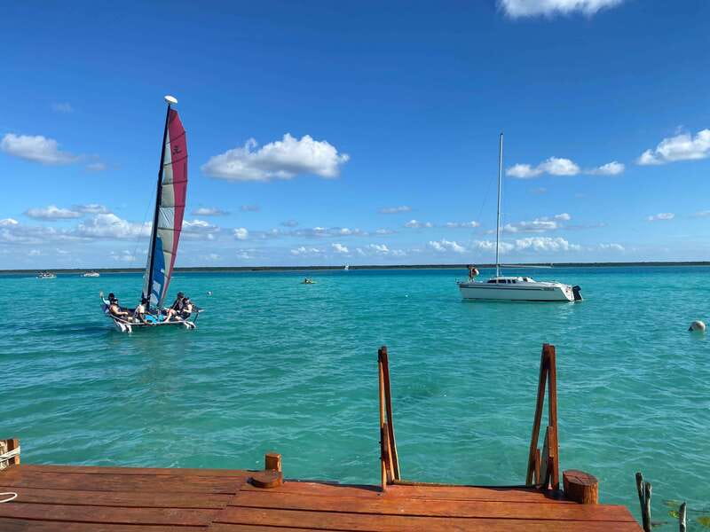 Bacalar: Sail Away with a Hobie Cat Catamaran - Where the trip starts: Marina Sunlagoon and Paradise Living