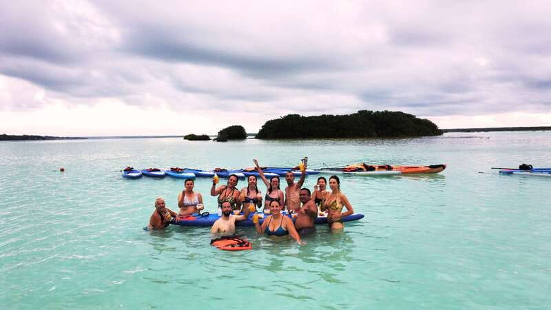 Bacalar: Sunrise Paddleboard Tour with Floating Picnic - What to bring when sunscreen is not allowed