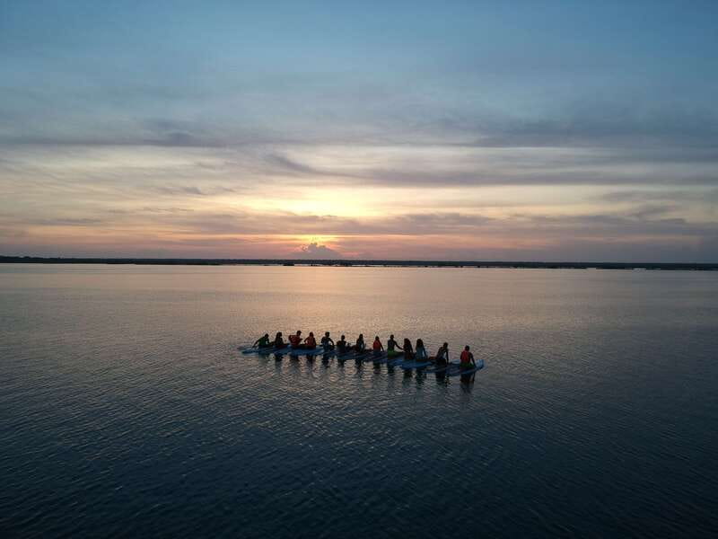 Bacalar Sunrise Stand Up Paddleboard: A Unique Experience - El Canal de los Piratas: free time with a guided backbone