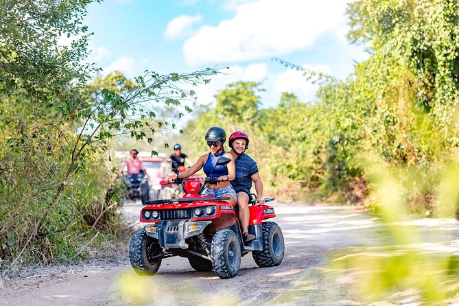 Best Cozumel ATV Jungle Tour + Jade Cavern + Beach + Locker - ATV Jungle Time and the Mayan Cenote Stop