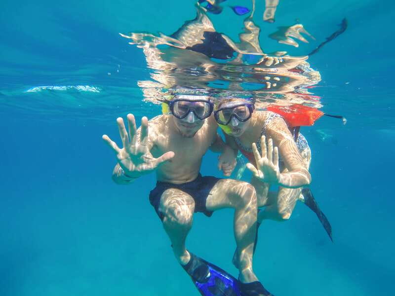 Cabo Catamaran Snorkel: Arch & Santa Maria, Open Bar, Snacks - Santa Maria Bay snorkeling: what to expect in the water