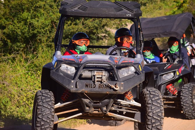 Cabo Original Real Baja 1000 Tour (UTV) - On the trail: beaches, river banks, hills, and a small waterfall moment