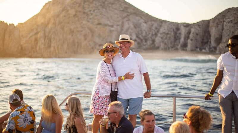 Cabo San Lucas: 2 Hour Sunset Cruise with Food and Wine - Two-hour Cabo sunset on a luxury catamaran