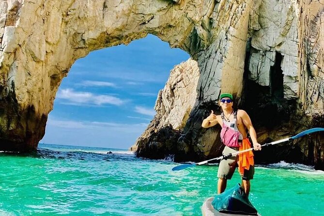 Cabo San Lucas Paddleboard and Snorkel at the Arch - Riding to El Arco De Cabo San Lucas on a Paddleboard