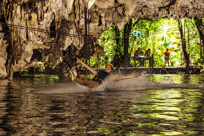 Cancun Cenote Tour: Snorkeling, Rappelling and Ziplining - The 4x4 ride, 40-foot rappel into Yaxmuul, and staying safe