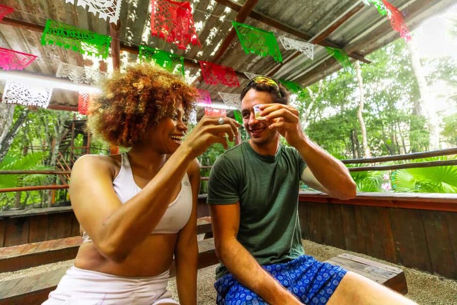 Cancún: Cenotes Adventure with Tequila Tasting & Mayan Snack - Extreme Adventure Cancun: zipline and platform jump time