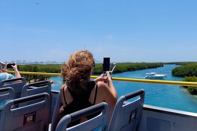 Cancun City Sightseeing and Shopping Tour on a Double Decker bus - El Meco ruins: the included stop with big-mosquito energy