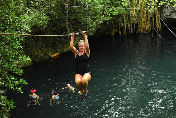 Cancun Combo Tour: ATV and Zip- lines with Cenote Swim - Stop 2 Part 2: Getting Wet in Cenote Lukama