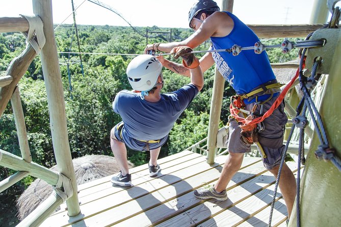 Cancun Extreme Zipline Canopy Tour - The main event: the 3 km zipline course through the canopy