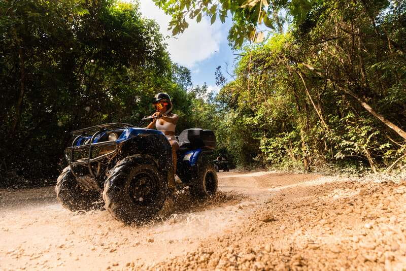 Cancun: Jungle ATV Tour, Ziplining, and Cenote Swim - Getting to the eco park: pickup time and real expectations
