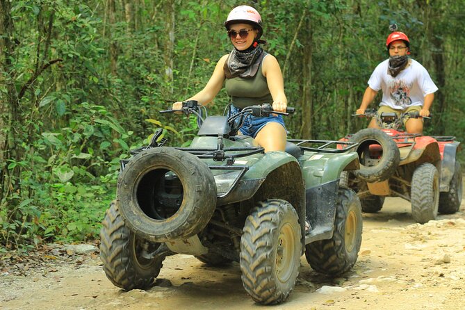 Cancun Mayan Pass: ATV, Cenote, Zipline, Transportation & Horses - Cenote Time in a Limestone Cave System: Swim, Stairs, or Jump