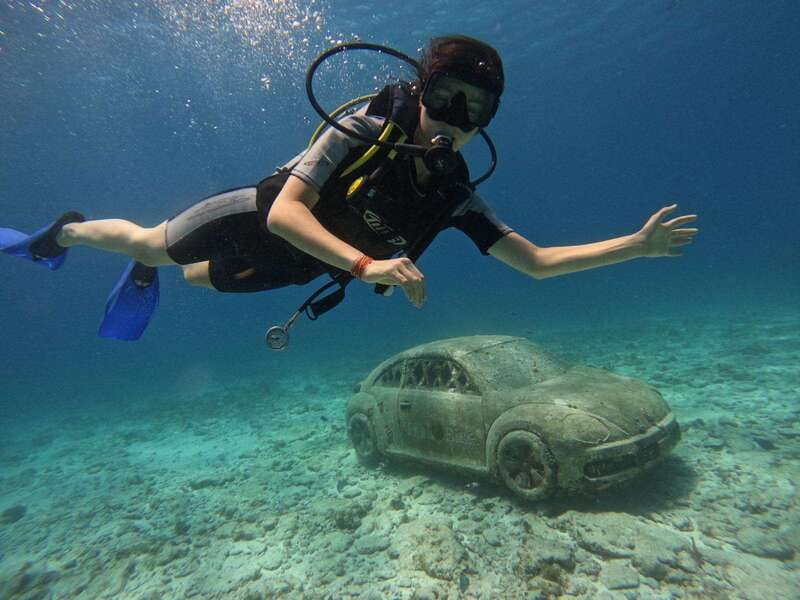 Cancun: Musa Underwater Museum & Reef Discover Scuba Diving - Entering the day at Aquafun Marina, then easing into scuba skills