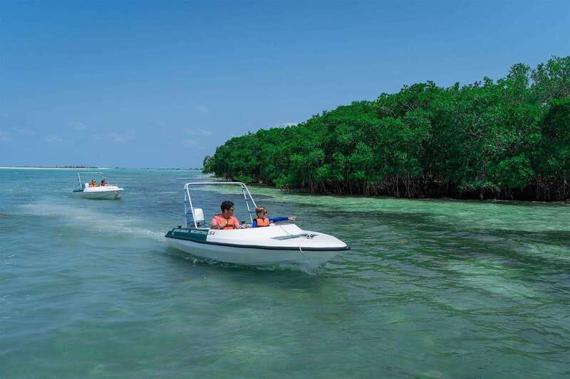 Cancun: Speedboat tour to a Virgin Beach - A Costa Mujeres speedboat trip that feels more limited than most