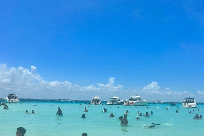 Catamaran Cancun to Isla mujeres Lunch OpenBar and Snorkeling - Playa Norte beach club window: why this stop is the payoff