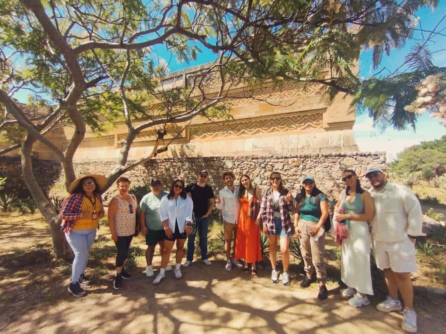 Check out Hierve el Agua, Mitla, the Tule Tree, Rugs, and a Mezcal Distillery Tour - Hierve el Agua petrified waterfalls: views, heat, and community rules