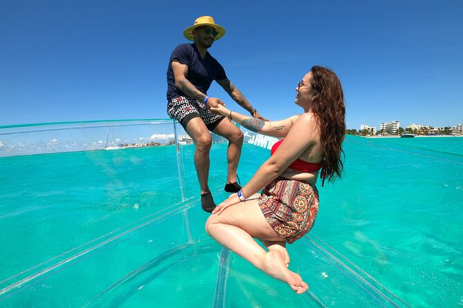 Clearboat: Glass-bottom boat ride to the Caribean Sea - Cancun vs Isla Mujeres, choosing the right departure for reef time