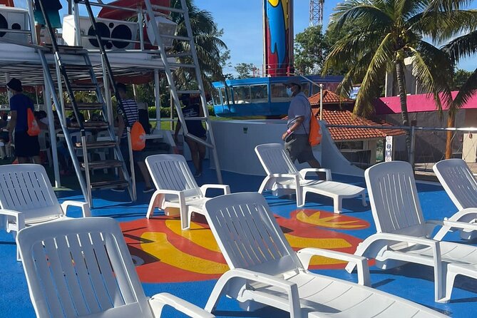 Dancer Cruise Isla Mujeres Snorkel Food and Drinks Included - Stop 2 at Arrecife El Meco: Snorkel, Then Slide and Trampoline