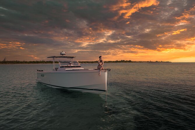 Deluxe Private Boats - 36 ft Fjord - 36 ft Fjord Private Yacht, the Right Size for a Cozumel Day