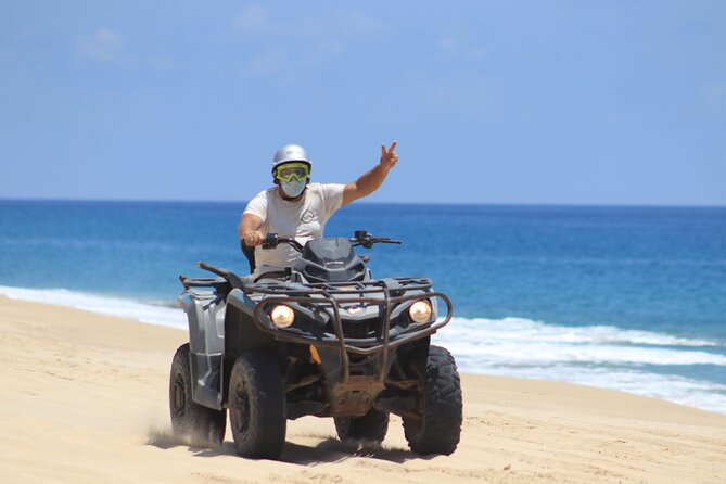 Desert 4x4 ATV Tour with Camel Ride Experience - Migriño Beach: camel time, sand riding, and the sunset finish