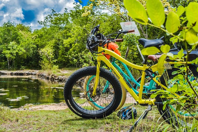 E-Bike Adventure in Cozumel - West Side Ride N' Snorkel - Stop 2, Cenote Aerolito de Paraiso: a short freshwater reset