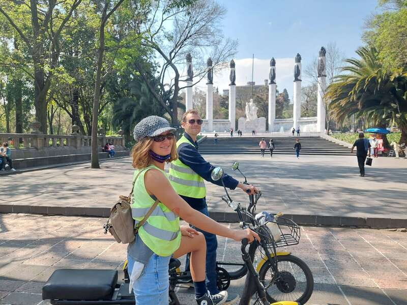 Electric Bike City Tour with a taco stop. - The Alvaro Obregón Dessert Moment and the Return