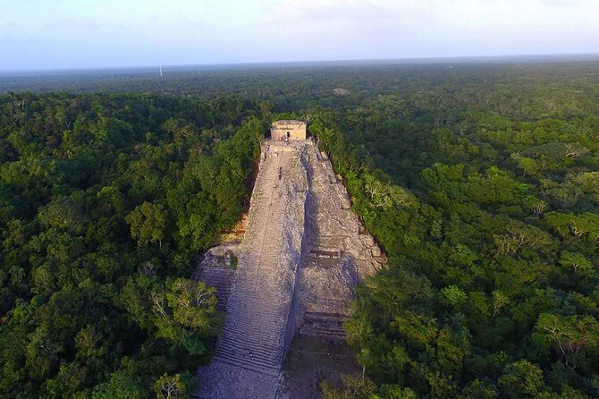 Extreme Adventure in Cobá (ATVs + Zip Lines + Cenote + Buffet) - The cave cenote segment, cool water and Mayan meaning
