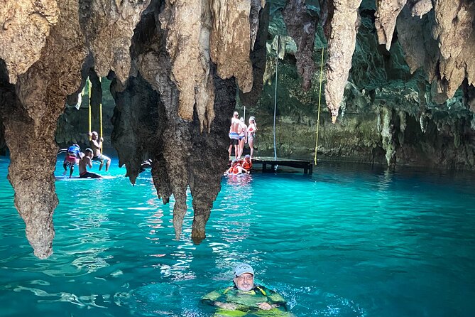 Family ATV Cenote Five Zip Lines Photos Taco Lunch Tequila Taste - Five Zip Lines, a Hanging Bridge, and Choosing Your Level of Chaos