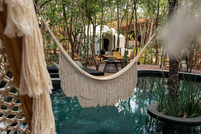 Floating breakfast in The Yellow Nest (near Dos Ojos cenote) - Pools, photo spots, and the cenote-water feel