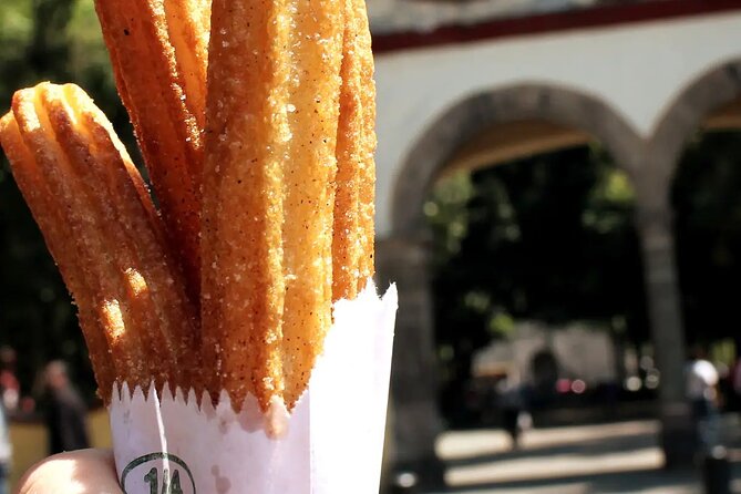 Frida Kahlo VIP [Museum Tickets Included] Walk, Markets & Churros - Parque Frida Kalho: ahuehuete trees and long timelines